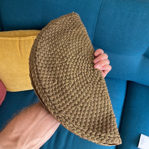 Vintage 90s De Vecchi by Hamilton Hodge woven evening clutch - Picture 9 of 10